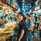 霞山工农市场的夜市