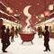 雪夜吃火锅